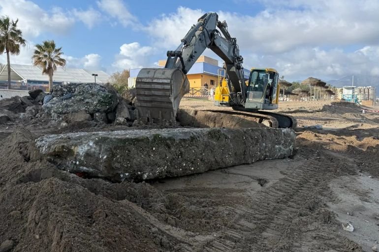 Obras playas Málaga tras borrascas