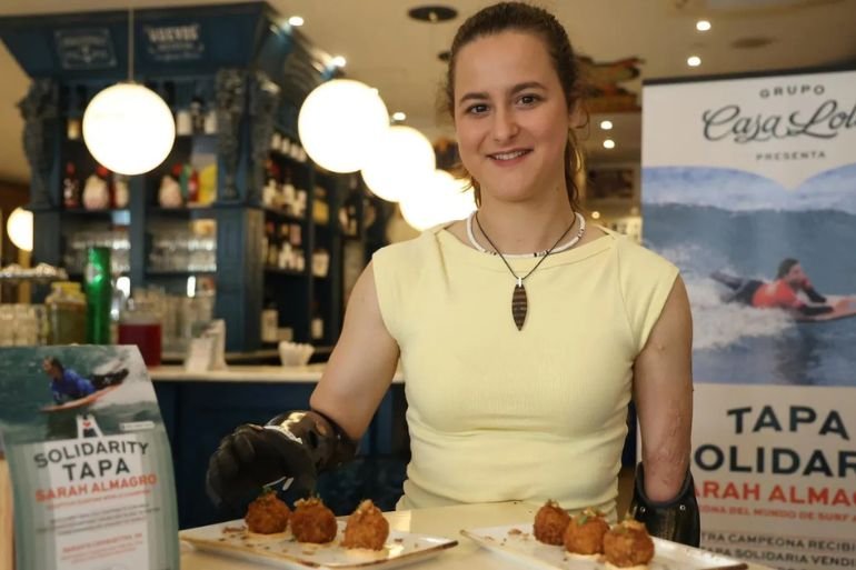 Croqueta solidaria Málaga Sarah Almagro impulsa su carrera