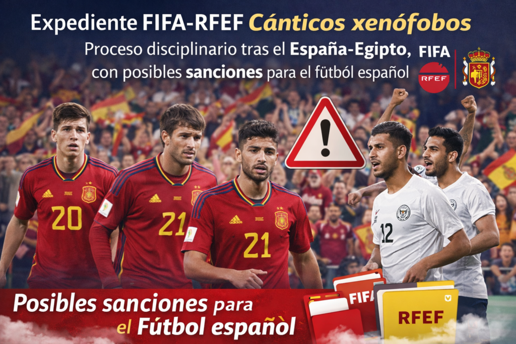 Expediente FIFA RFEF cánticos xenófobos