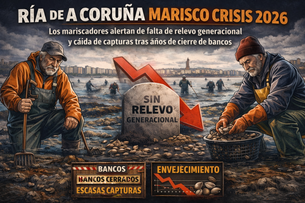 Ría de A Coruña marisco crisis