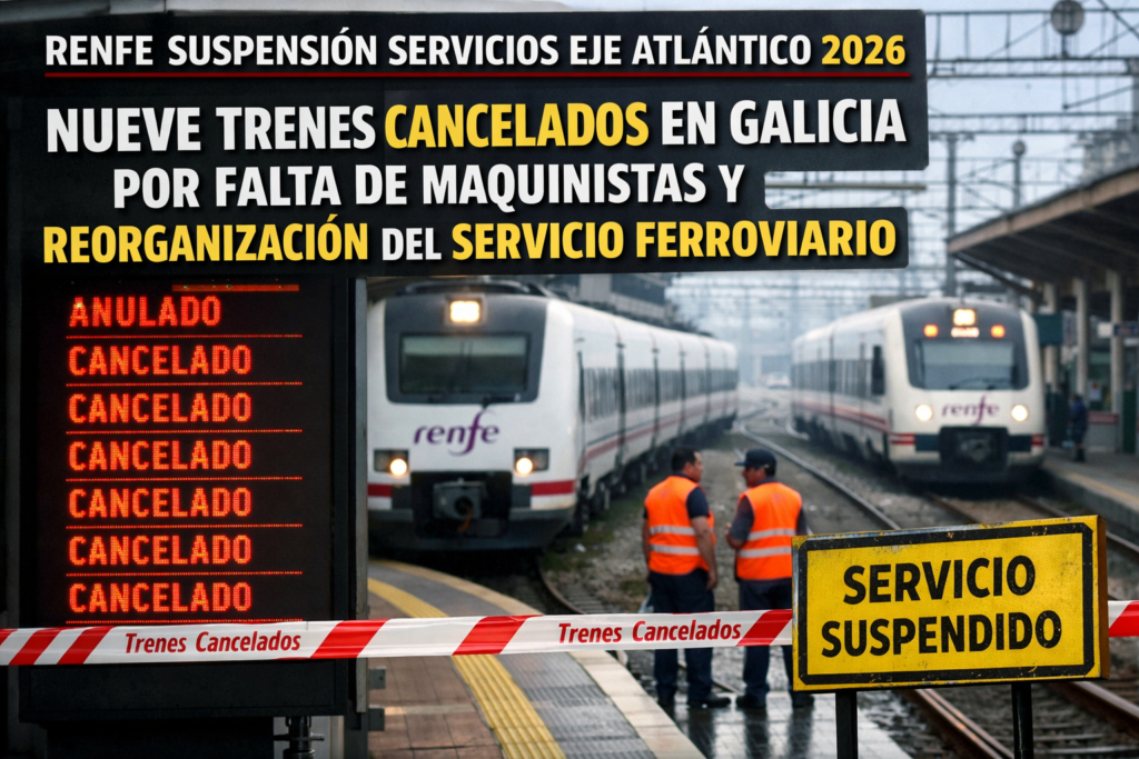 Renfe suspensión servicios