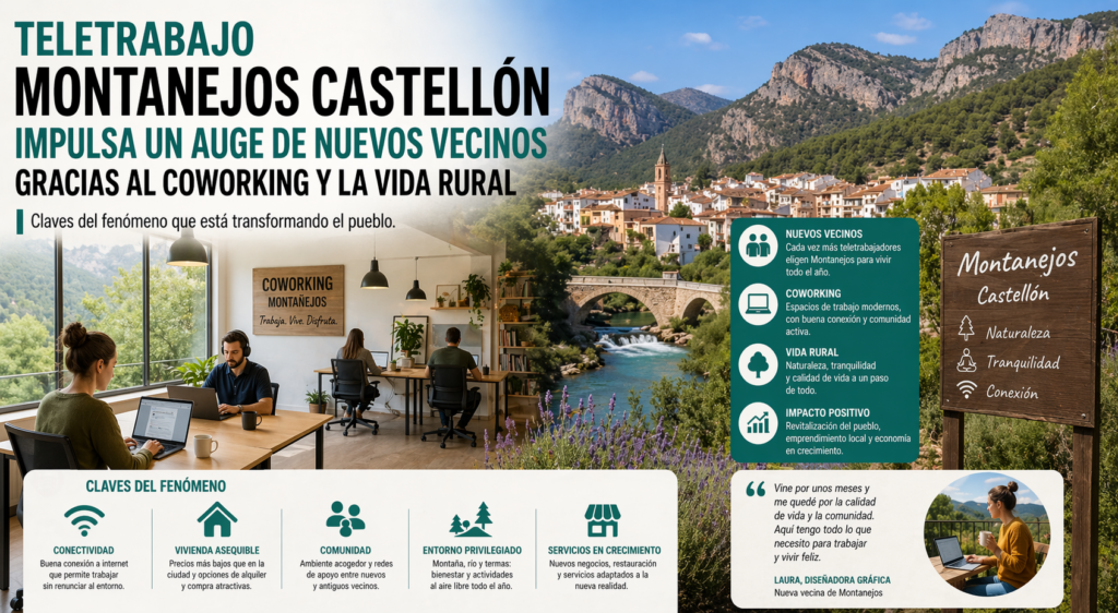 Teletrabajo Montanejos Castellón