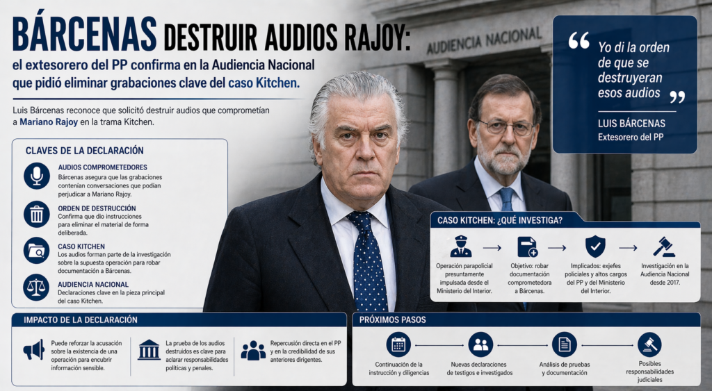 Bárcenas destruir audios Rajoy