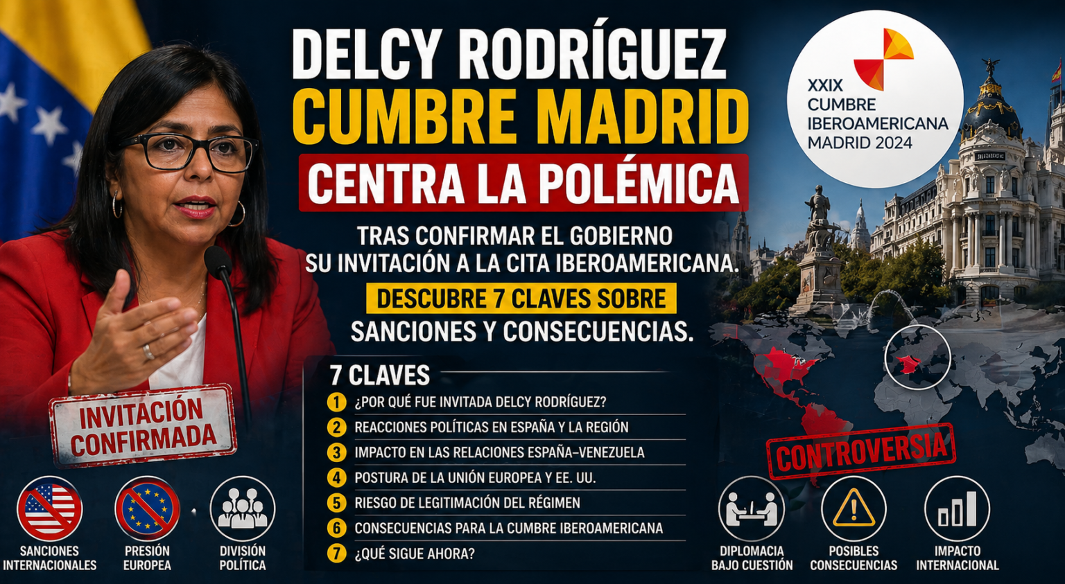 Delcy Rodríguez Cumbre Madrid