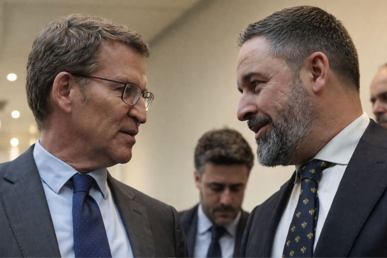 Feijóo presiona a Vox tras hablar con Abascal para desbloquear gobiernos Feijóo presiona a Vox tras hablar con Abascal