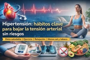 Hábitos clave para bajar la tensión arterial de forma eficaz y segura