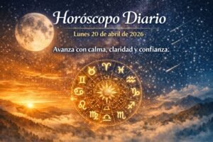 Horóscopo de hoy lunes 20 de abril de 2026