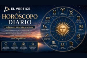Horóscopo de hoy miércoles 22 de abril de 2026