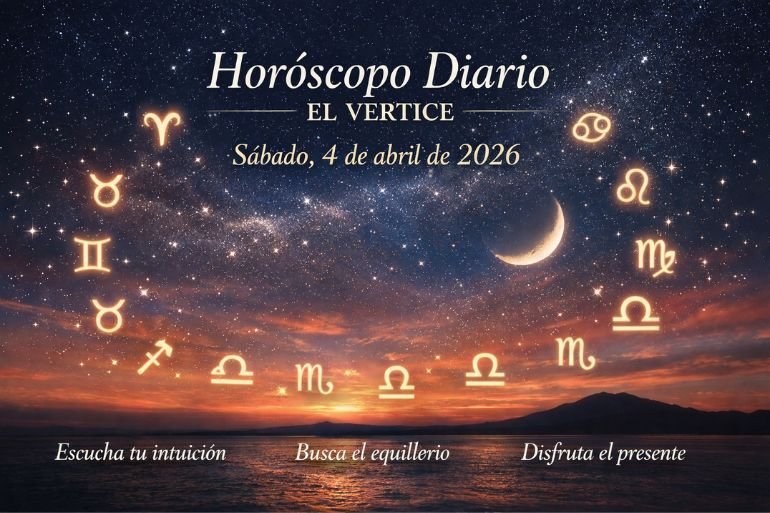 Horóscopo de hoy sábado 4 de abril de 2026 Horóscopo de hoy sábado 4 de abril de 2026