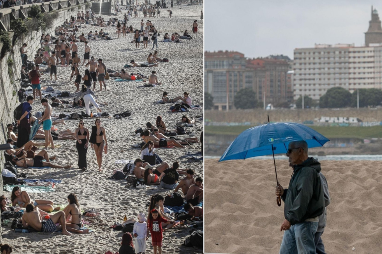 Giro radical del tiempo en A Coruña: caída térmica de hasta 10 grados en 24 horas