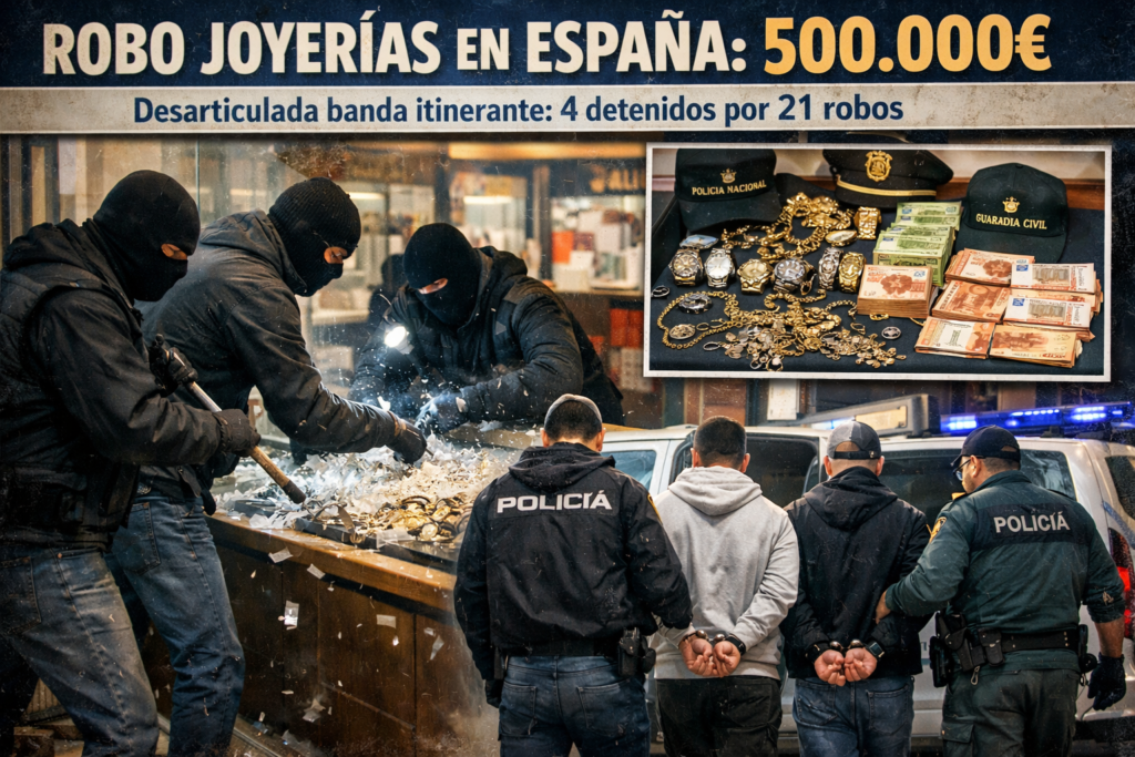 Robo joyerías España 500.000
