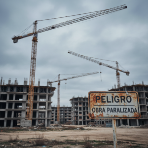 España sufre la segunda mayor caída en construcción de la UE