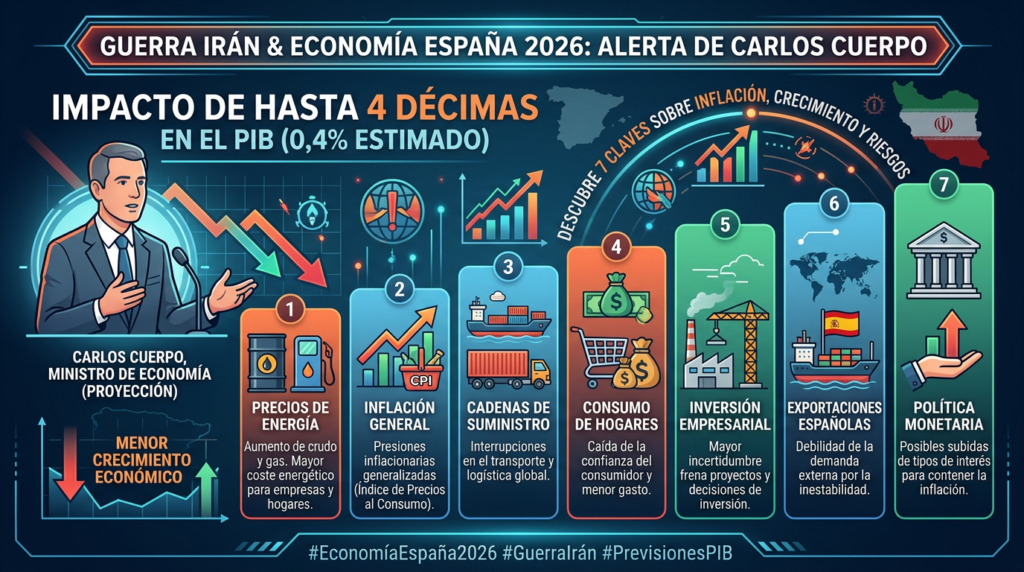 Guerra Irán economía España 2026