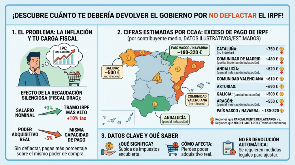 devolver el Gobierno por no deflactar el IRPF