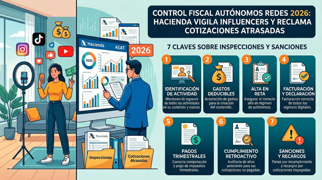 Control fiscal autónomos redes 2026