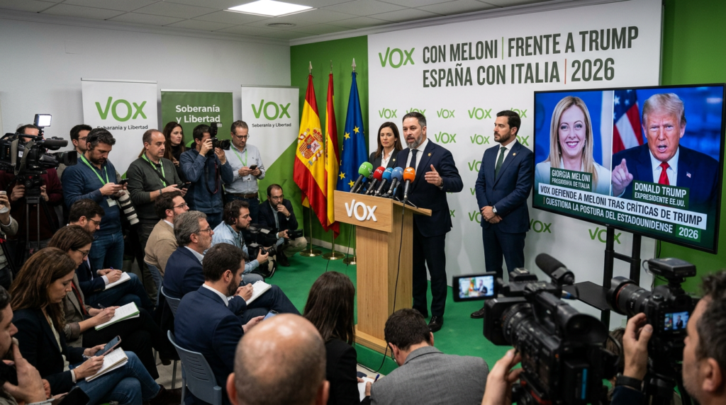 Vox defiende a Meloni frente a Trump: Impactante choque político en 5 claves en 2026 Vox defiende a Meloni frente a Trump