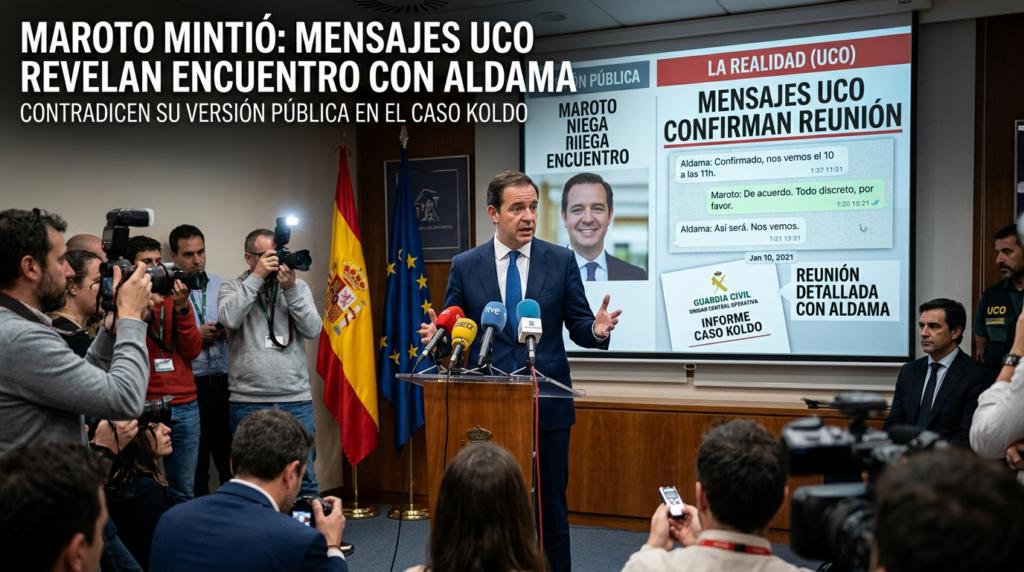 Maroto mintió reunión Aldama