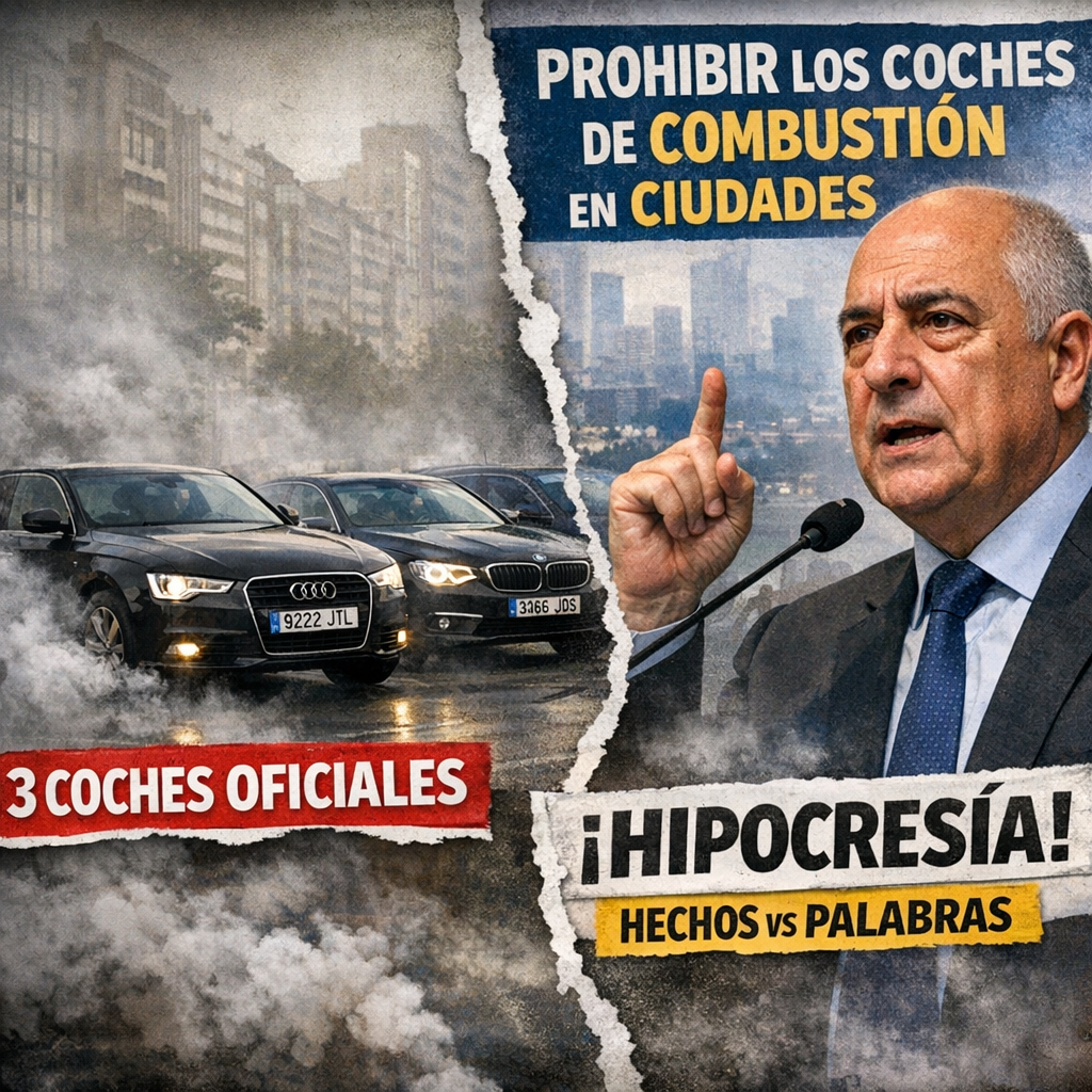 Pere Navarro y su flota de combustión: 3 coches oficiales que contradicen sus declaraciones sobre movilidad urbana Pere Navarro