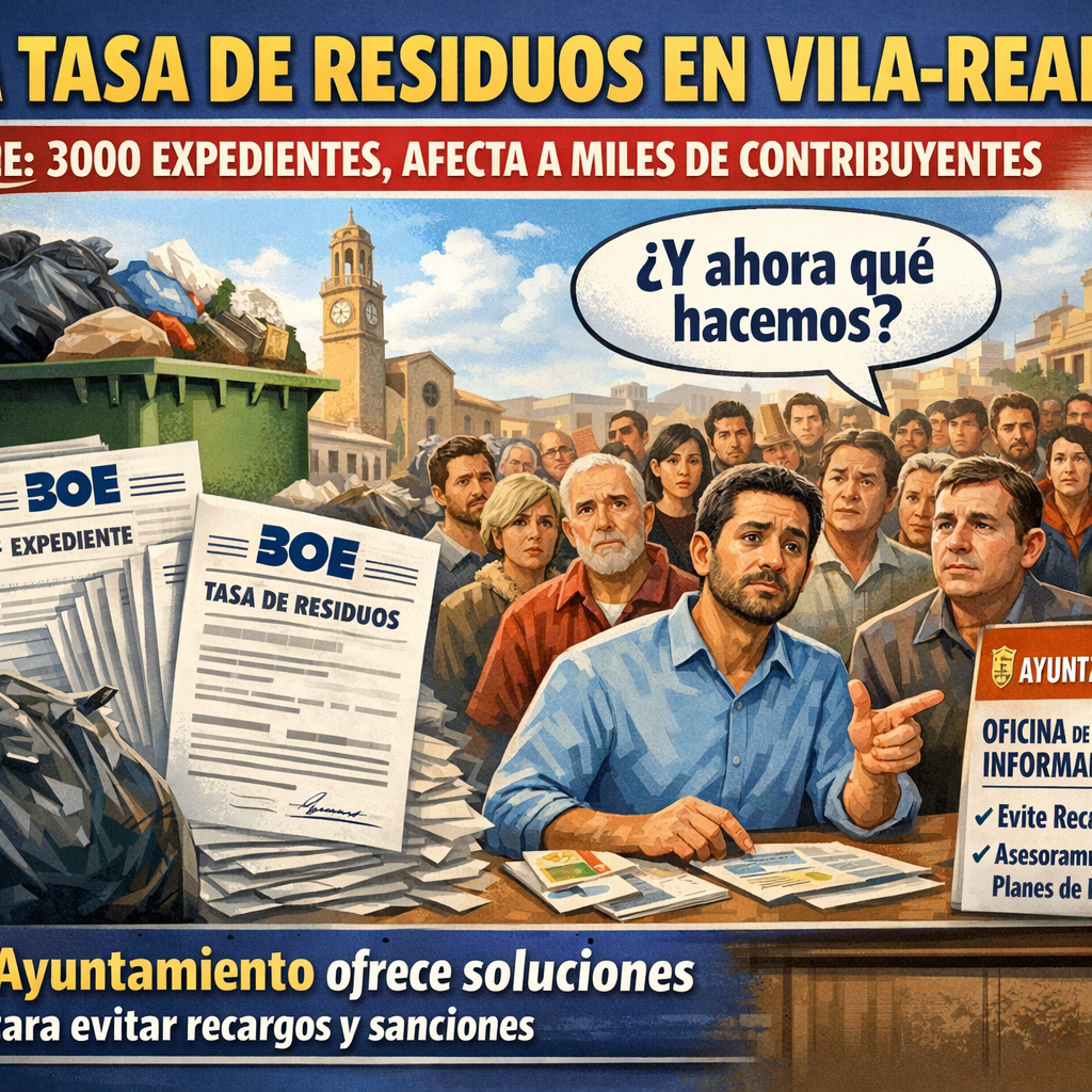 Alerta: tasa de residuos Vila-real BOE 3000 expedientes desata un problema masivo en 2026 tasa de residuos Vila-real BOE 3000 expedientes
