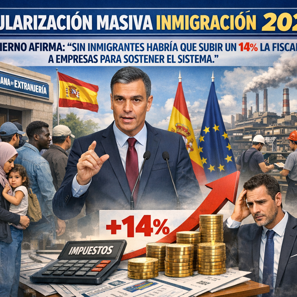 Regularización masiva inmigración 2026: 7 claves esenciales del informe que alerta de subida fiscal del 14% Regularización masiva inmigración 2026