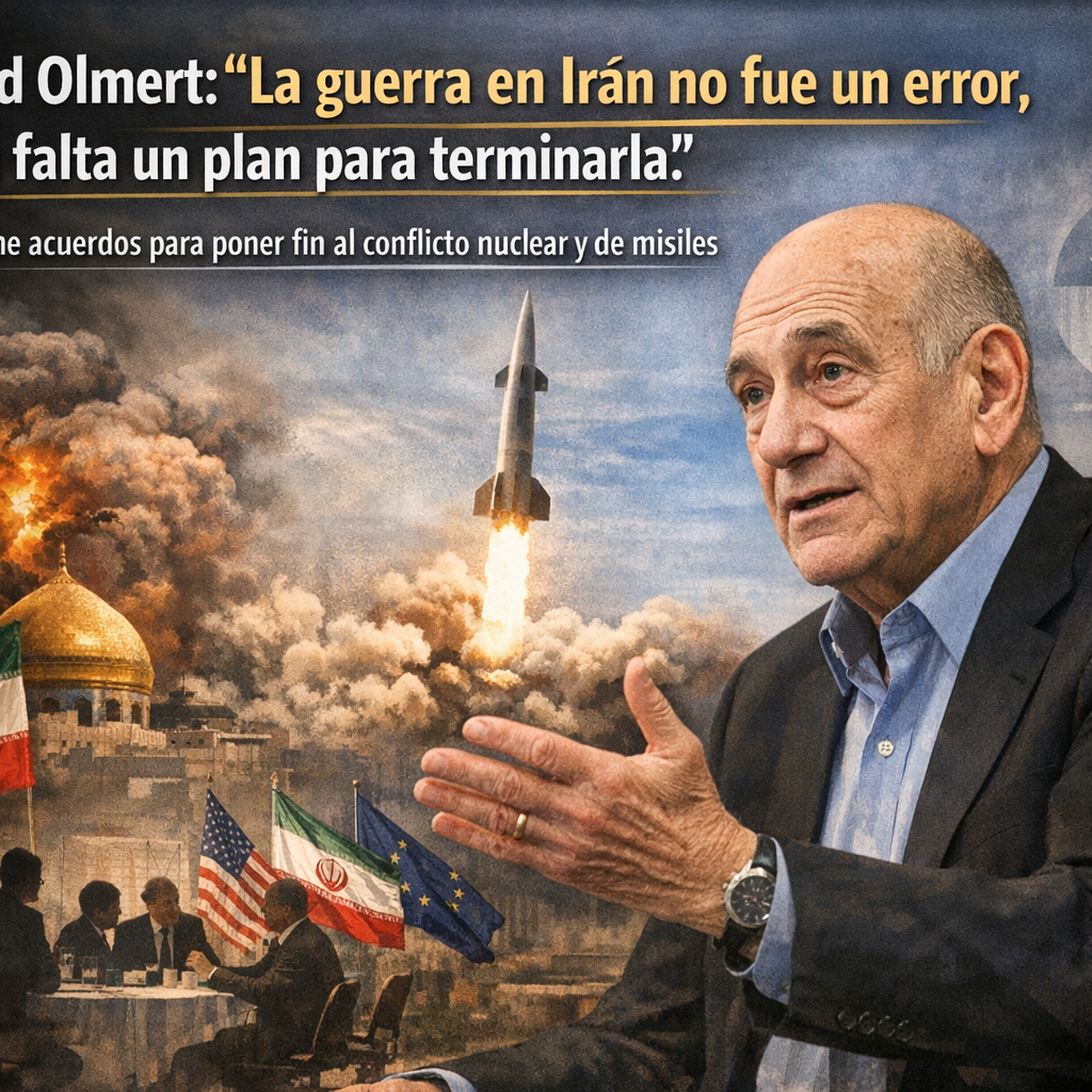 5 Claves Esenciales de la Guerra en Irán según Ehud Olmert: “El Error es No Tener un Plan para Terminarla” guerra en Irán