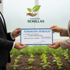 Mar Flores y Carlo Costanzia donan 50.000 euros a Fundación Semillas