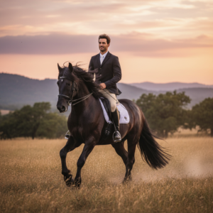 Miguel Ángel Silvestre destaca en redes al montar a caballo