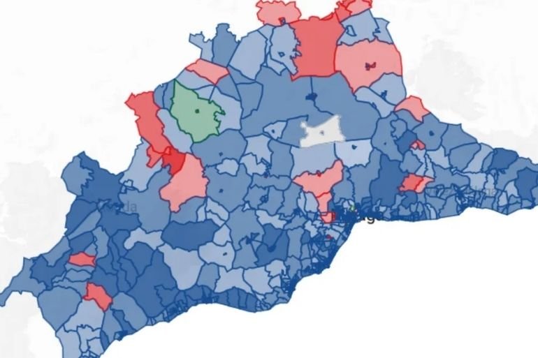 PP arrasa en el mapa electoral Málaga