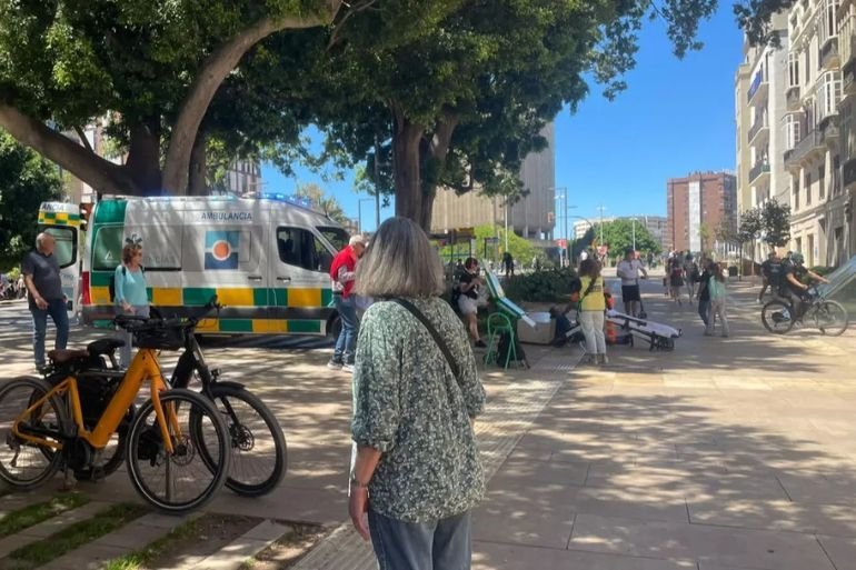 Turista ebrio Málaga Alameda intervenido