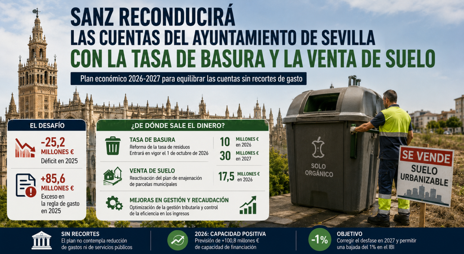 Sanz reconducirá las cuentas del Ayuntamiento