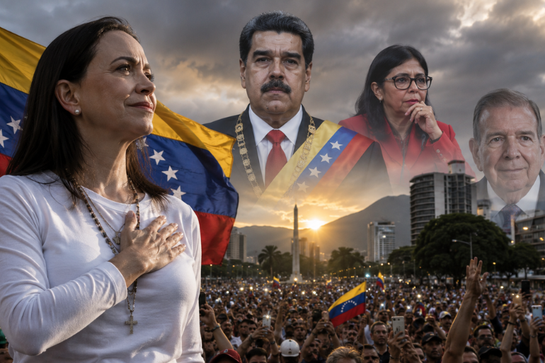 María Corina Machado desafía a Delcy y anuncia que será candidata en Venezuela María Corina Machado desafía a Delcy