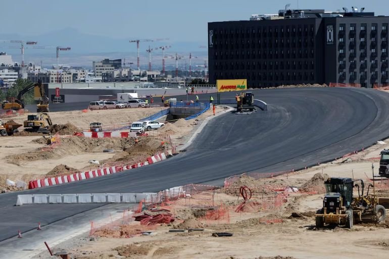 Madring acelera su construcción: así avanza el circuito de Fórmula 1 de Madrid a menos de cuatro meses del Gran Premio