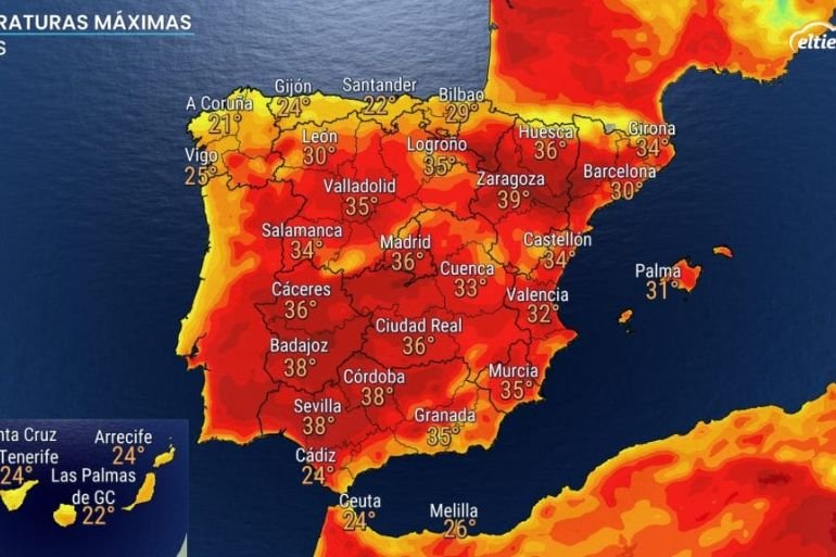 España afronta un pico de calor extremo con hasta 40 ºC: el episodio que anticipa un verano abrasador