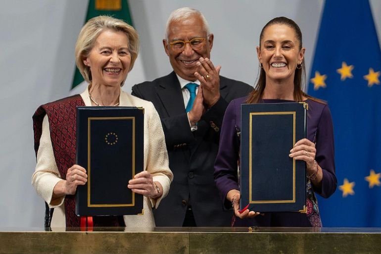 UE y México sellan un pacto comercial frente al proteccionismo de Trump UE y Mexico