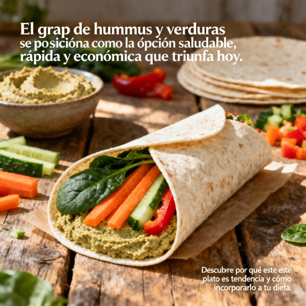 wrap de hummus y verduras