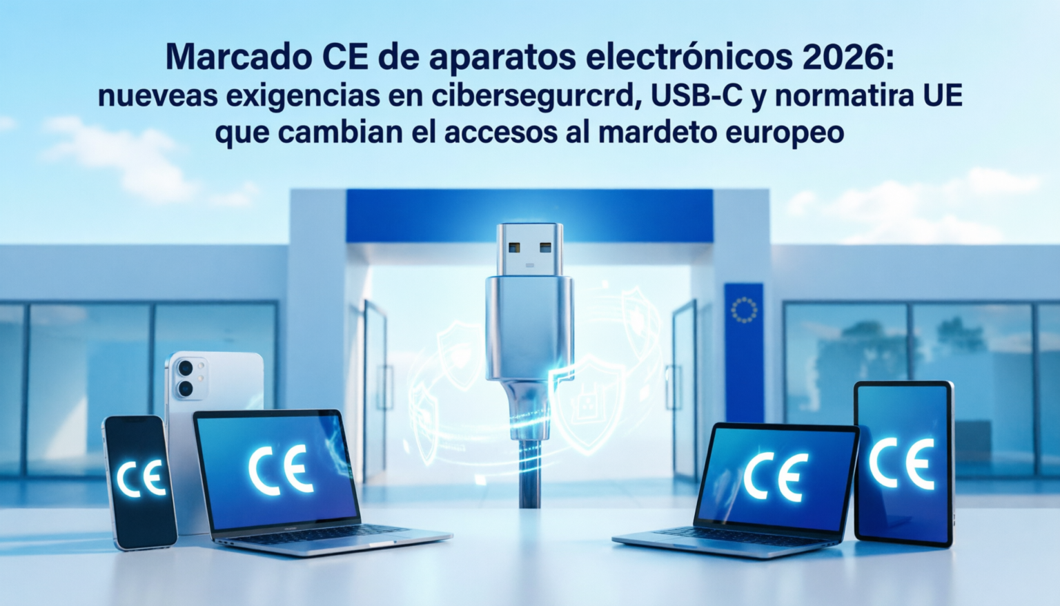 Marcado CE de aparatos electrónicos 2026: guía power 7 clave con ciberseguridad y USB-C marcado CE de aparatos electrónicos