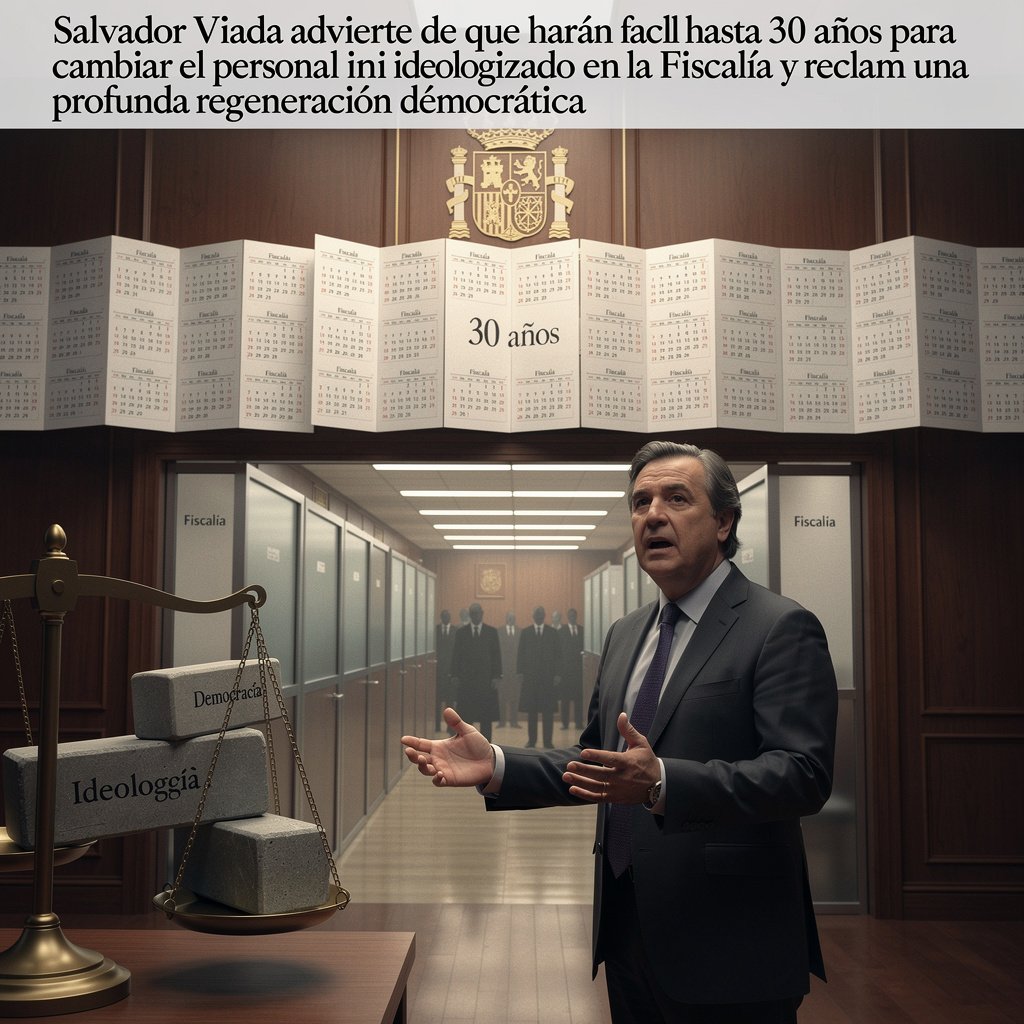 Salvador Viada lanza una impactante advertencia: “Va a costar 30 años cambiar el personal ideologizado de la Fiscalía” Salvador Viada