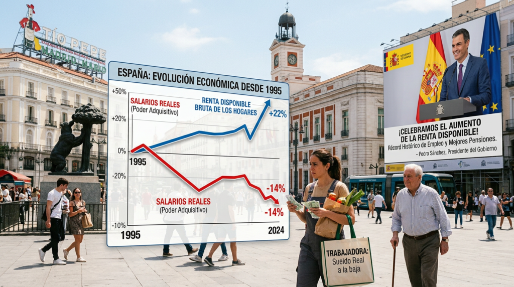 Salarios reales caen: 5 datos esenciales que desmontan el optimismo económico de Sánchez salarios reales caen