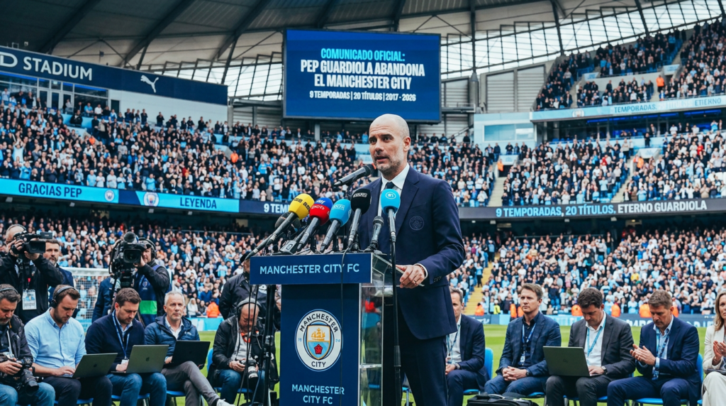 Guardiola abandona el Manchester City