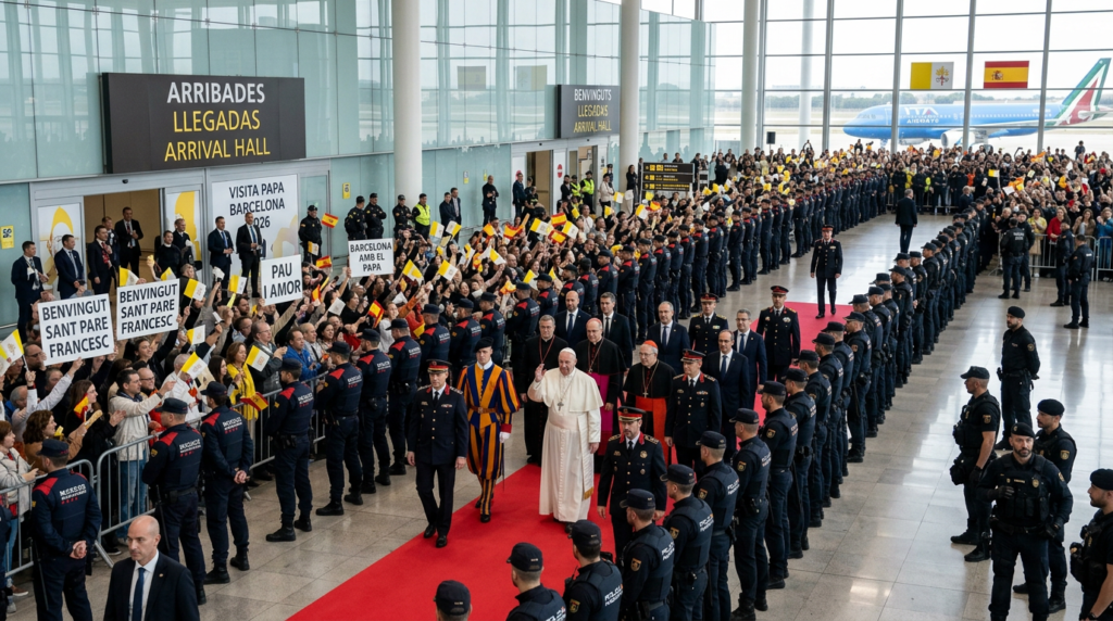 Visita del Papa a Barcelona 2026: 7 claves del gran despliegue policial de seguridad visita del Papa