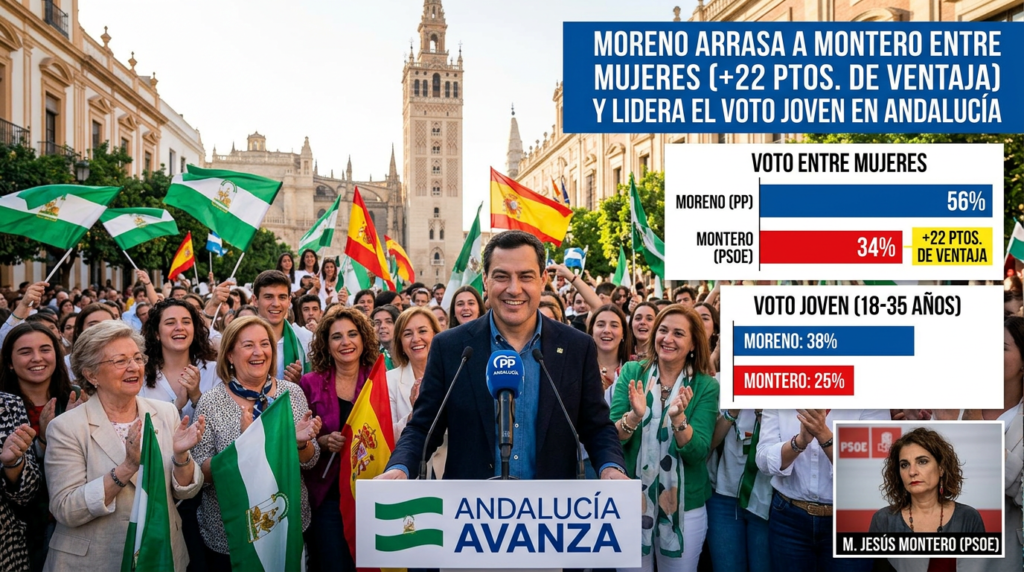 Moreno arrasa a Montero