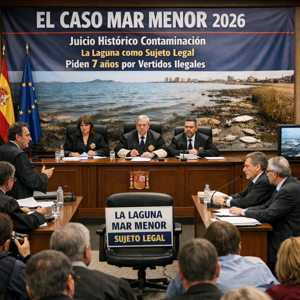 Caso Mar Menor 2026: impactante juicio histórico por contaminación con petición de 7 años de prisión Mar Menor