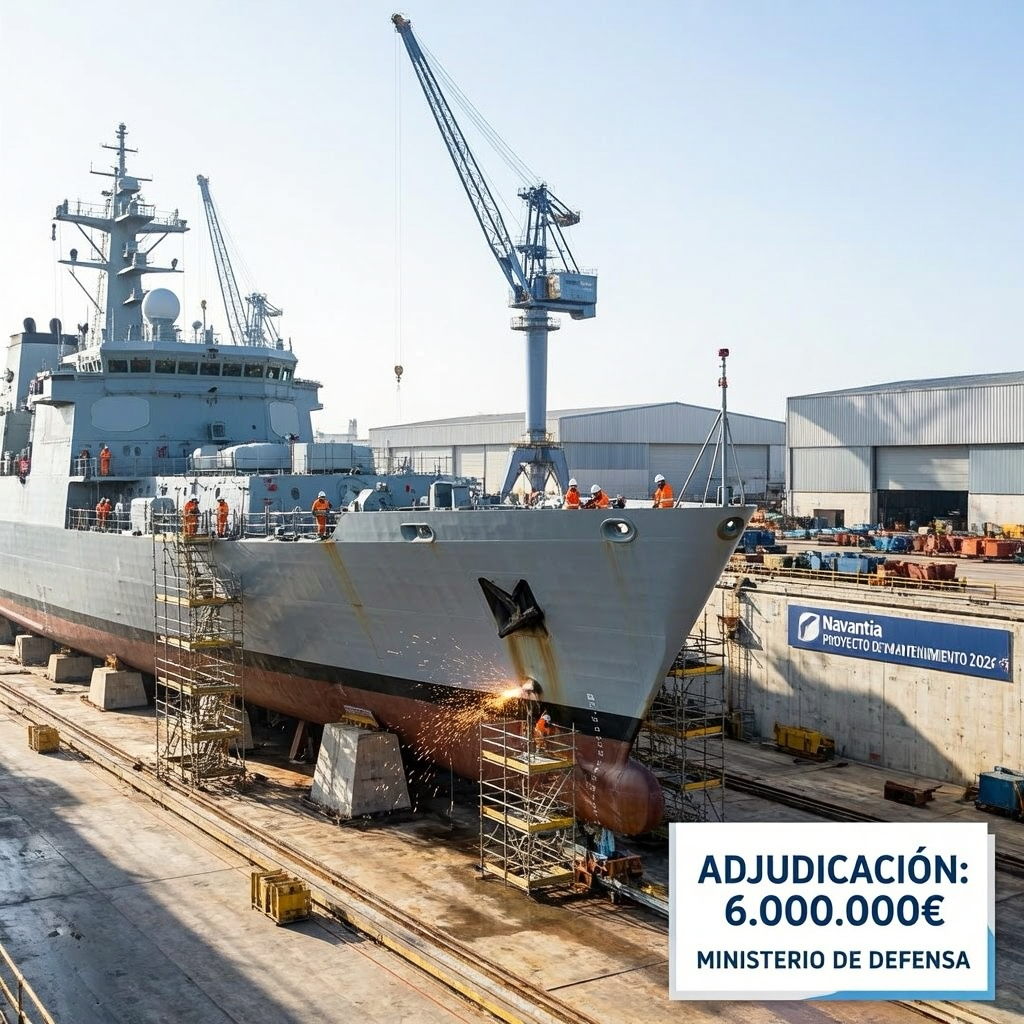 Navantia adjudicación 6 millones mantenimiento buques Ejército 2026: contrato esencial para la flota militar española Navantia