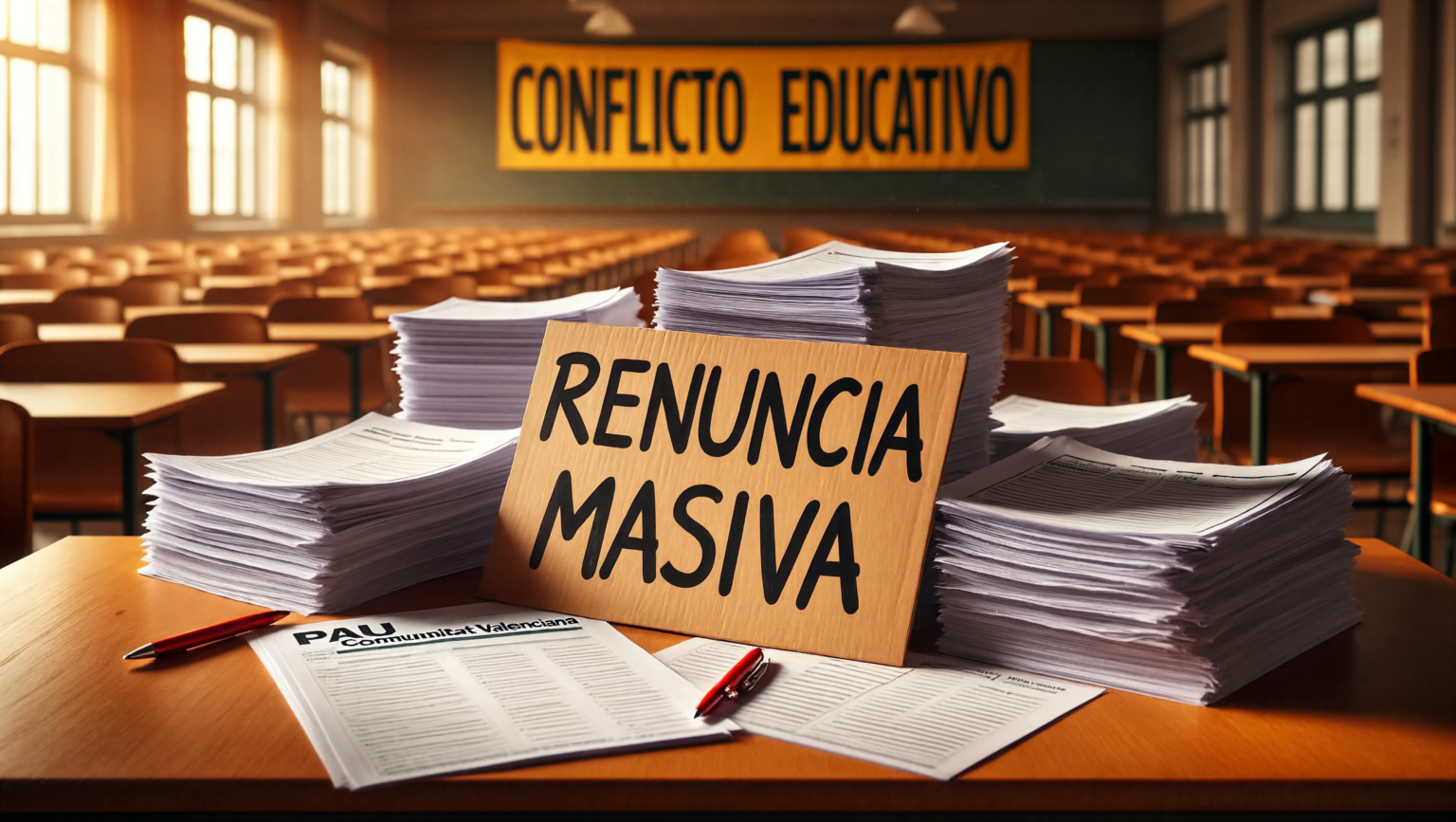 Impactante caos por las renuncias masivas de profesores correctores de la PAU en la Comunitat Valenciana renuncias masivas