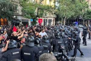 Tensión en Barcelona