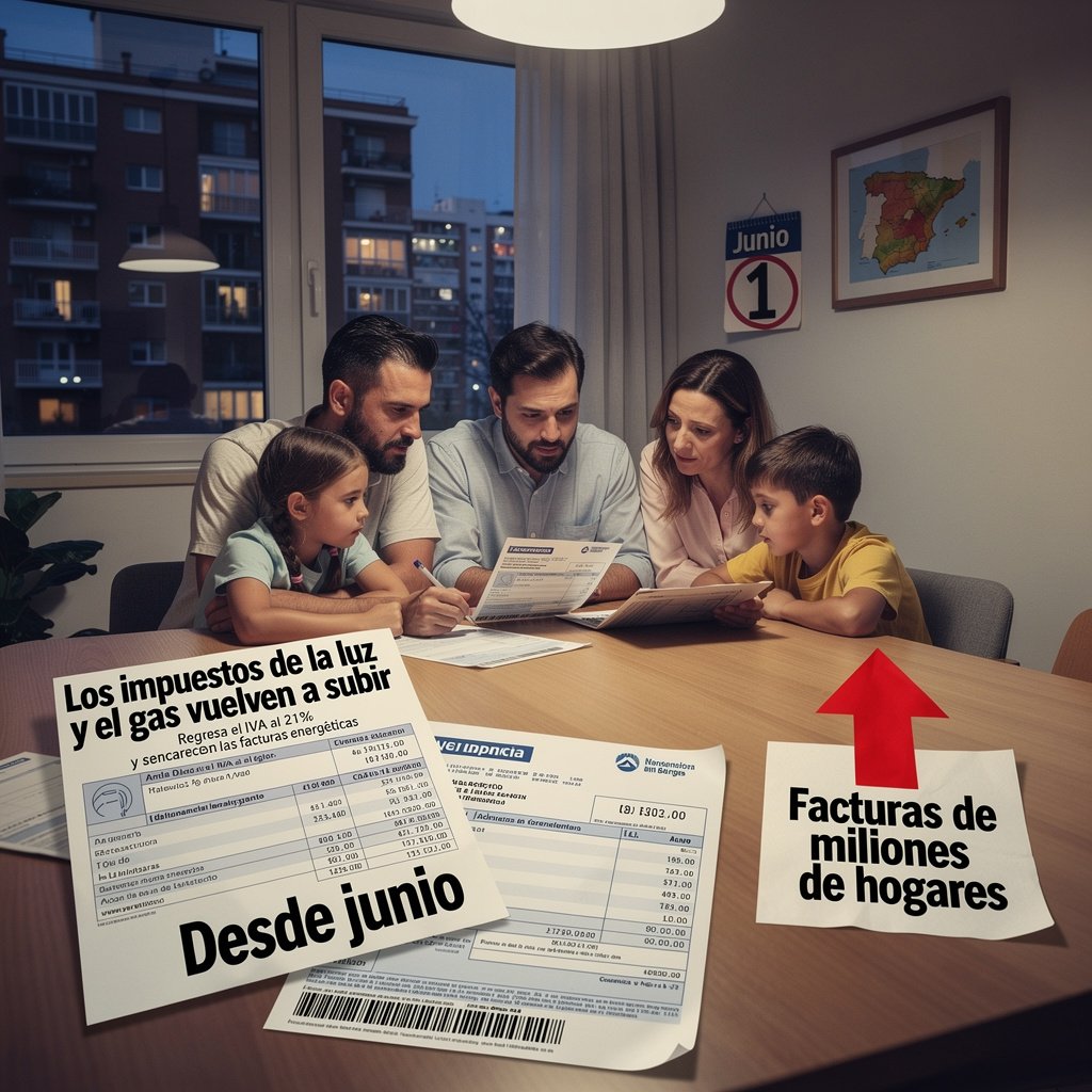 Impuestos de la luz y el gas: 5 cambios esenciales que disparan las facturas desde junio impuestos de la luz y el gas