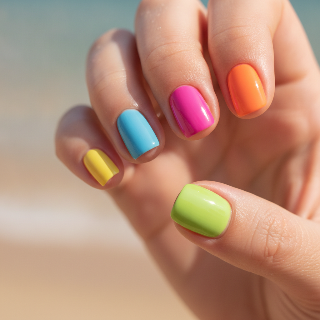 Peligros de llevar uñas pintadas en verano Peligros de llevar uñas pintadas en verano