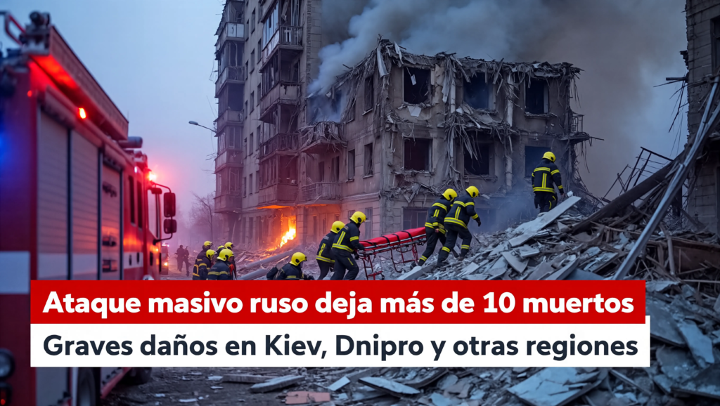 Ataque masivo ruso deja más de 10 muertos: 6 claves esenciales de la ofensiva con misiles y drones en Ucrania ataque masivo ruso