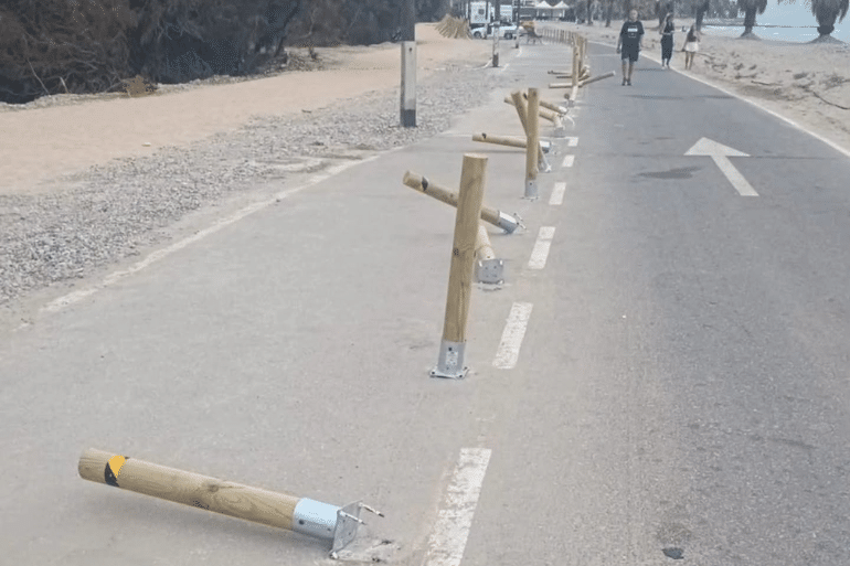 Indignación en Oropesa del Mar tras el vandalismo contra la nueva señalización del Morro de Gos Indignación en Oropesa del Mar tras el vandalismo contra la nueva señalización