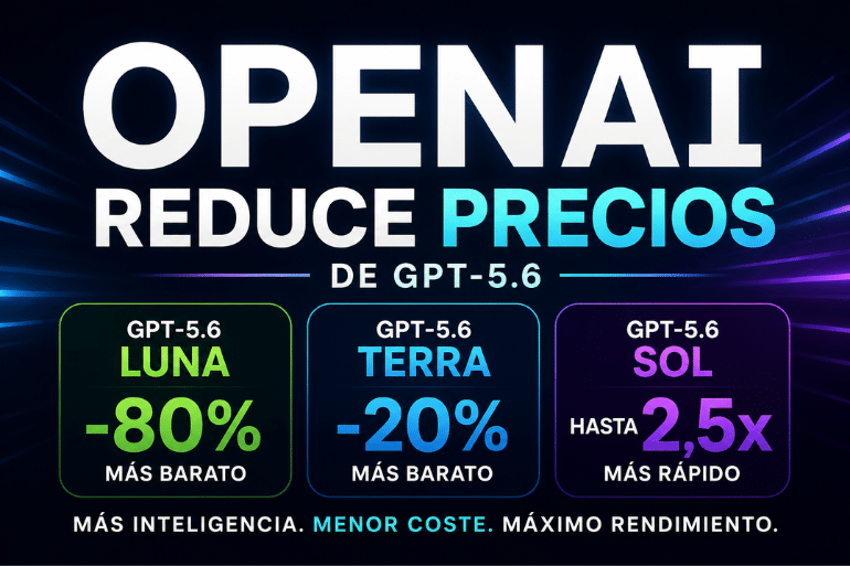 OpenAI reduce el precio de GPT-5.6 y acelera su IA para empresas OpenAI reduce el precio de GPT-5.6